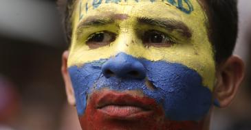 A Latin American protester